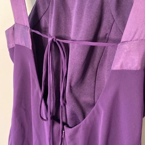 JS Boutique Purple Beaded Chiffon Dress - Picture 14 of 15